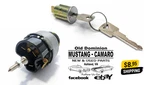 1965-1966 Mustang Ignition Switch & Cylinder With Keys. Fixed Price $29.95.