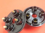 1937-41 Ford New Inner Distributor Caps Pair 68-12116-PR. Fixed Price $65.49.