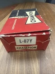 Vintage Unused Sealed Champion L-87Y Static Guard Spark Plugs, Lot Of 10; New. Fixed Price $30.00.