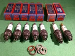 Qty. Five (5) Nos Ac 104 + Two (2) 106 Spark Plugs W/ Boxes = 7 Pcs. Fixed Price $14.74.