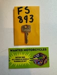 Triumph Norton Union Motorcycle Key Genuine England Original Oem Pre Cut # FS893. Fixed Price $24.99.