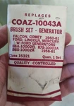 Generator Brush Set Ford Comet Lincoln 61-62 Mercury 1956-61 Nos. Fixed Price $9.99.