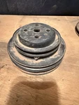 Vintage Groove Crankshaft Pulley Chevy Sbc Bbc 350 454 Tri Power Ac Steel Oem. Fixed Price $52.50.