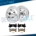 267MM Front Drilled Rotors Brake Pads For Chevy S10 Blazer Camaro Sonoma Regal. Fixed Price $123.04.