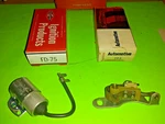 48-66 Ignition Points & Condenser Ford Mercury Cyl DP3 DC6 Nos Made Usa. Fixed Price $20.95.