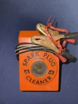 Vintage Automark Spark Plug Cleaner Garage Service Station Tool 1970S. Fixed Price $45.00.
