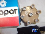 Nos Oem Mopar Ch 219 Tan Distributor Cap 4111630 Assy. With The Logo,, Rare. Fixed Price $25.00.