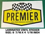 Premier High Performance Fasteners Vintage Racing Sticker Decal- Nascar Scca. Fixed Price $9.42.