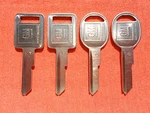 4 New Gm Logo Oem "a" Ignition "b" Door Trunk Key Blanks 320588 - 320589. Fixed Price $18.97.