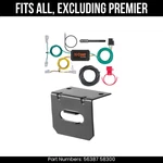 For 17-24 Chevy Malibu Pin Trailer Wire Plug & Bracket Excl Premier Curt Kit. Fixed Price $99.99.