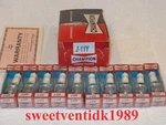 ( 10 ) Nos Champion J-11Y Spark Plugs .. 1960 Deep Groove Display Set. Fixed Price $129.00.