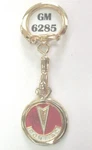 Pontiac Arrow Enameled Gold Plated 6285 Vintage 50'S Key Ring Chain. Fixed Price $29.95.