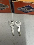 Usa Pair Key Blanks Ford Lincoln Ignition Trunk Door "v" 1952-1966 H27 H26. Fixed Price $15.00.