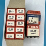 Vintage Niehoff Condenser Ignition Parts UN-22 Nos FF-36 DR-26. Fixed Price $24.95.