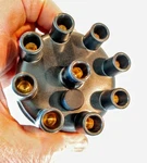 Mopar Oem Black Distributor Cap Brass Terms. Plymouth Dodge Points Electronic. Fixed Price $9.88.