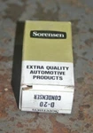 Sorensen Ignition Condenser D-20. Fixed Price $5.00.