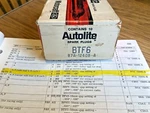 Nos 1957 Thunderbird & Ford Spark Plugs Fomoco Autolite BTF6 B7A 12405. Fixed Price $35.00.