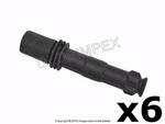For Porsche 911 Boxster '97-'02 Spark Plug Connector Set Of 6 Beru Oem +warranty. Fixed Price $120.15.