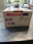Motorcraft A52 Spark Plugs Box Of 10 New Old Stock. Fixed Price $24.99.