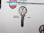 Volkswagen Script Key Blank For Bus Transporter Type 2 1963 To 1966 (VW64T). Fixed Price $21.95.