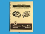 Fairbanks Morse Magneto Instruct & Parts Manual FM-XF2B7 FM-XFE2B7C Mags *409. Fixed Price $17.50.
