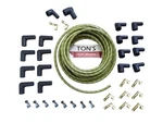 8MM Diy Braided Cloth Covered Spark Plug Kit Vintage Wires V8 Green Yellow. Fixed Price $99.99.
