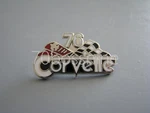 1976 Chevrolet Corvette Chevy Flags Logo Automotive Hat Pin Lapel. Fixed Price $13.90.