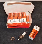 Ford Mercury Lincoln Nos Box Of 10 Autolite AR52 Resistor Spark Plugs. Fixed Price $49.00.