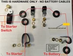 M151A1 M151A2 Mutt - Positive & Neg Battery Cable Clamp, Screw Bolt Kit. Fixed Price $25.00.