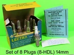 Vintage Set Of Lectra Fuel Igniters Spark Plugs (14 Mm) Nos The Box. Fixed Price $26.99.
