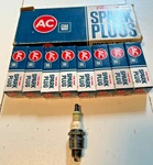 Nos Ac Delco 44S Fire Ring Spark Plugs Gm #5612386. Fixed Price $88.00.