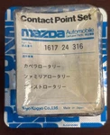 Mazda Ignition Point Set 1617-24-316 For R100, RX2 & RX3 (1972-1973). Fixed Price $19.95.