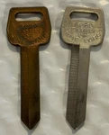 Curtis Key Blank H-54 Ford Family Of Fine Cars Uncut Unused Brass/silver Tone. Fixed Price $17.99.