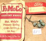 Nos 1961 Ford Falcon Distributor Weight Springs C1DF-12192-A. Fixed Price $24.99.