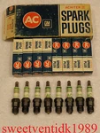 Nos AC-R43T Spark Plugs Green Rings 1970 Corvette, Camaro, Chevelle..etc. Fixed Price $119.00.
