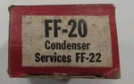 Niehoff Ignition Condenser, FF-20, Set 2, Nos Vintage Auto Part. Fixed Price $12.00.
