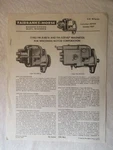 1957 Fairbanks-morse FM-X4B7Z FM-XZE4B7 Magneto Service Testing Parts Manual. Fixed Price $14.95.