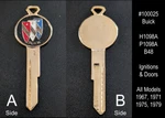Vintage Nos Buick Gold Plated Key Blank P1098A B48 All Model 1967 1971 1975 1979. Fixed Price $21.98.