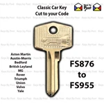 Classic Car Key Vintage Vehicle - Wilmot Breeden, Union Series FS876 FS955 Jag. Fixed Price $5.32.