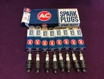 Ac 45S Spark Plugs Fire Equal Green Rings 5612371 Set Of 8 Nos Gm S#3. Fixed Price $80.99.