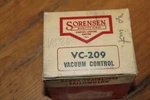 Vintage Nos Sorensen Vacuum Control VC209. Fixed Price $15.00.