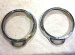 1948 1949 Studebaker Champion Headlight Bezel Pair With Glass Lens. Fixed Price $129.00.