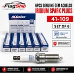 Acdelco 41-109 Iridium Spark Plugs Set Of 6 Oem Gm Genuine Performance Ignition. Fixed Price $48.00.