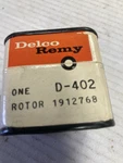 Delco Remy Ignition Rotor D-402 48-50 Cad, 51-53 Buick Made In America Sealed. Fixed Price $10.99.