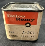 Vintage Auto Part: Delco-remy A-201 Condenser 1972048 Nos Sealed Can. Fixed Price $32.99.