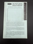 Ford Motor Truck & Recreation Products Incomplete Vehicle Manual Canada. Fixed Price $12.99.