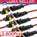2PIN Way Car Waterproof Female Electrical Connector Plug Wire Kit Set Lot. Fixed Price $30.19.
