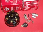 1942-47 Chevy Distributor Cap, Rotor, Points & Condenser Set Chevrolet 235, 217. Fixed Price $60.95.