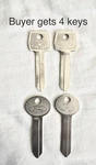 2 Nors Ford Key Blanks Galaxie Mustang Torino T-bird Maverick Comet Cougar 65-79. Fixed Price $16.99.