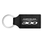 Chrysler 300 Rectangular Black Leather Chain Key-ring. Fixed Price $19.99.